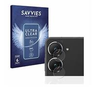 savvies Protection Ecran pour ASUS ZenFone 9 (Caméra UNIQUEMENT) (6 Pièces) - Film Protection Ultra Clair