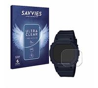 savvies Protection Ecran pour Casio G-Shock GMD-S5600 (6 Pièces) - Film Protection Ultra Clair
