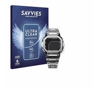 savvies Protection Ecran pour Casio G-Shock GMW-B5000D-1ER (6 Pièces) - Film Protection Ultra Clair