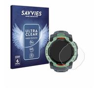 savvies Protection Ecran pour Garmin Instinct 3 AMOLED (50 mm) 6 Pièces - Film Protection Ultra Clair