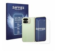 savvies Protection Ecran pour Google Pixel 10 Pro Fold (Avant+Arrière) 18 Pièces - Film Protection Ultra Clair