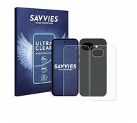savvies Protection Ecran pour Google Pixel 10a (Avant+Arrière) 18 Pièces - Film Protection Ultra Clair