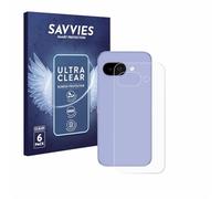savvies Protection Ecran pour Google Pixel 9a (Arrière) (6 Pièces) - Film Protection Ultra Clair