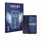 savvies Protection Ecran pour Motorola Moto G35 (Avant+Caméra) (6 Pièces) - Film Protection Ultra Clair