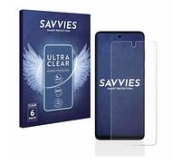 savvies Protection Ecran pour Motorola Moto G62 5G (6 Pièces) - Film Protection Ultra Clair