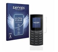 savvies Protection Ecran pour Nokia 105 (2023) (6 Pièces) - Film Protection Ultra Clair