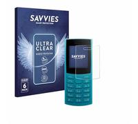 savvies Protection Ecran pour Nokia 105 4G 2nd Edition 6 Pièces - Film Protection Ultra Clair