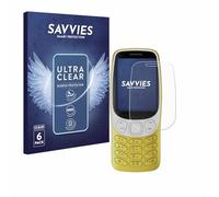 savvies Protection Ecran pour Nokia 3210 (6 Pièces) - Film Protection Ultra Clair