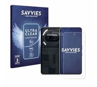 savvies Protection Ecran pour Nothing Phone (3a) (Avant+Caméra) (6 Pièces) - Film Protection Ultra Clair