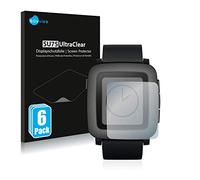 savvies Protection Ecran pour Pebble Time 6 Pièces - Film Protection Ultra Clair