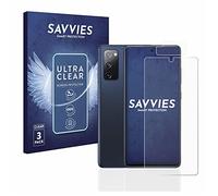 savvies Protection Ecran pour Samsung Galaxy S20 FE (Avant+Caméra) (6 Pièces) - Film Protection Ultra Clair