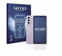 savvies Protection Ecran pour Samsung Galaxy S21 FE 5G (Avant+Caméra) 6 Pièces - Film Protection Ultra Clair
