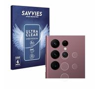 savvies Protection Ecran pour Samsung Galaxy S22 Ultra 5G Enterprise Edition (Caméra UNIQUEMENT) (6 Pièces) - Film Protection Ultra Clair