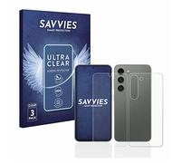 savvies Protection Ecran pour Samsung Galaxy S23 (Avant+Arrière) 6 Pièces - Film Protection Ultra Clair