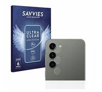 savvies Protection Ecran pour Samsung Galaxy S23 (Caméra UNIQUEMENT) 6 Pièces - Film Protection Ultra Clair