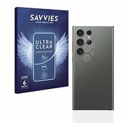 savvies Protection Ecran pour Samsung Galaxy S23 Ultra (Caméra UNIQUEMENT) 6 Pièces - Film Protection Ultra Clair