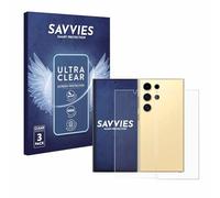 savvies Protection Ecran pour Samsung Galaxy S24 Ultra (case-friendly) (Avant+Arrière) 6 Pièces - Film Protection Ultra Clair