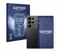 savvies Protection Ecran pour Samsung Galaxy S25 Ultra Enterprise Edition (Avant+Caméra) 6 Pièces - Film Protection Ultra Clair