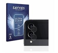 savvies Protection Ecran pour Samsung Galaxy Z Flip 4 (Caméra UNIQUEMENT) (6 Pièces) - Film Protection Ultra Clair