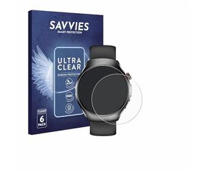 savvies Protection Ecran pour Smartwatch ET460 1.47" 6 Pièces - Film Protection Ultra Clair