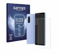 savvies Protection Ecran pour Sony Xperia 10 V (Avant+Caméra) (6 Pièces) - Film Protection Ultra Clair