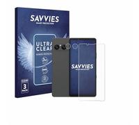savvies Protection Ecran pour Sony Xperia 10 VII (Avant+Caméra) 6 Pièces - Film Protection Ultra Clair