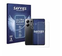 savvies Protection Ecran pour Xiaomi Redmi Note 13 5G (Avant+Caméra) 6 Pièces - Film Protection Ultra Clair