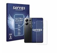 savvies Protection Ecran pour Xiaomi Redmi Note 13 (Avant+Caméra) 6 Pièces - Film Protection Ultra Clair