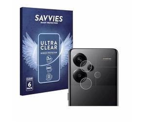 savvies Protection Ecran pour Xiaomi Redmi Note 13 Pro+ 5G (Caméra UNIQUEMENT) 6 Pièces - Film Protection Ultra Clair