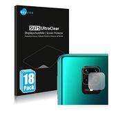 savvies Protection Ecran pour Xiaomi Redmi Note 9S / 9 Pro (Caméra UNIQUEMENT) 18 Pièces - Film Protection Ultra Clair