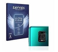 savvies Protection Ecran pour Xiaomi Redmi Note 9S / 9 Pro (Caméra UNIQUEMENT) 6 Pièces - Film Protection Ultra Clair
