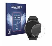 savvies Verre Trempé pour Garmin Fenix 5 Plus (47 mm) Vitre Protection Ecran, Film Trempé de Verre, Dureté 9H