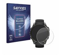 savvies Verre Trempé pour Garmin Fenix 8 AMOLED (47 mm) Vitre Protection Ecran, Film Trempé de Verre, Dureté 9H