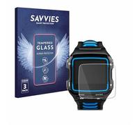 savvies Verre Trempé pour Garmin Forerunner 920XT (3 Pièces) Vitre Protection Ecran, Film Trempé de Verre, Dureté 9H