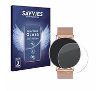 savvies Verre Trempé pour Levowatch Eve 1.3" (3 Pièces) Vitre Protection Ecran, Film Trempé de Verre, Dureté 9H