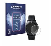 savvies Verre Trempé pour Samsung Galaxy Watch (42 mm) (3 Pièces) Vitre Protection Ecran, Film Trempé de Verre, Dureté 9H
