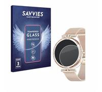 savvies Verre Trempé pour Shepatio Smartwatch 1.19" (3 Pièces) Vitre Protection Ecran, Film Trempé de Verre, Dureté 9H