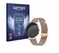 savvies Verre Trempé pour Xcoast X-Watch Siona 2 | 3 Pièces Clair Protection d'écran Made in Germany Dureté 9H Vitre Protection Transparent Anti-Rayures