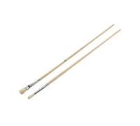 Savy – Brosse à tableau n°8 plate et ronde – bois et fer – lot de 2