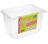 Liner pour bac à peinture 7l x3 - SAVY - Protection plastique pour seau 7l