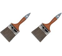 Savy 4504080 Pinceau Plat bi matière lasure 80 mm (Lot de 2)