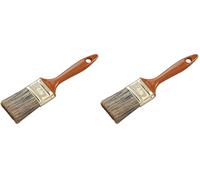 Savy 4516070 Pinceau Plat spécial lasure 70 mm, Brun (Lot de 2)