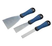 Savy 9152000 Lot de 3 Couteaux manche bi matière Acier 2/4/8 cm