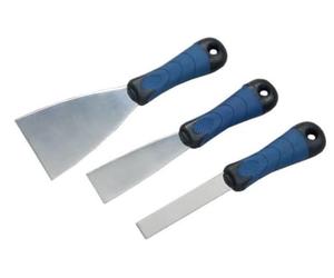 Savy 9152000 Lot de 3 Couteaux manche bi matière Acier 2/4/8 cm
