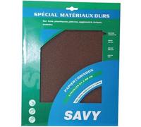 SAVY - Papier corindon grain assortis 3 feuilles A