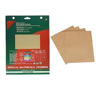 SAVY Papier de verre 4 feuilles grain fin & Papier de verre 4 feuilles grain moyen
