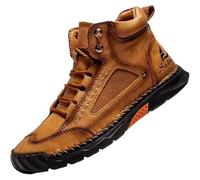 Saw Behind Bottes de randonnée confortables pour homme - Chaussures de neige orthopédiques pour homme - Soutien de la voûte plantaire, marron, 42 1/3 EU