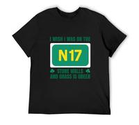 Saw Doctors I Wish I Was on The N17 Stone Walls Irish Men Black T-Shirt Print Unisex Cotton Tee Shirt XL