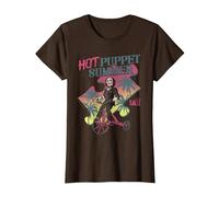 Saw I Want to Play a Game Tropical Puzzle Piece Horror Movie T-Shirt, Femme, Marron, XS