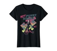 Saw I Want to Play a Game Tropical Puzzle Piece Horror Movie T-Shirt, Femme, Noir, M